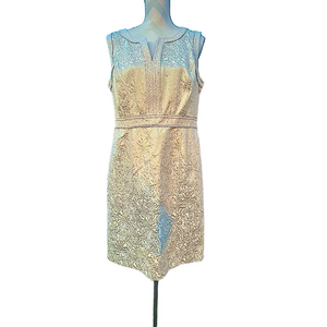 Pretty Ivory with Gold Dress